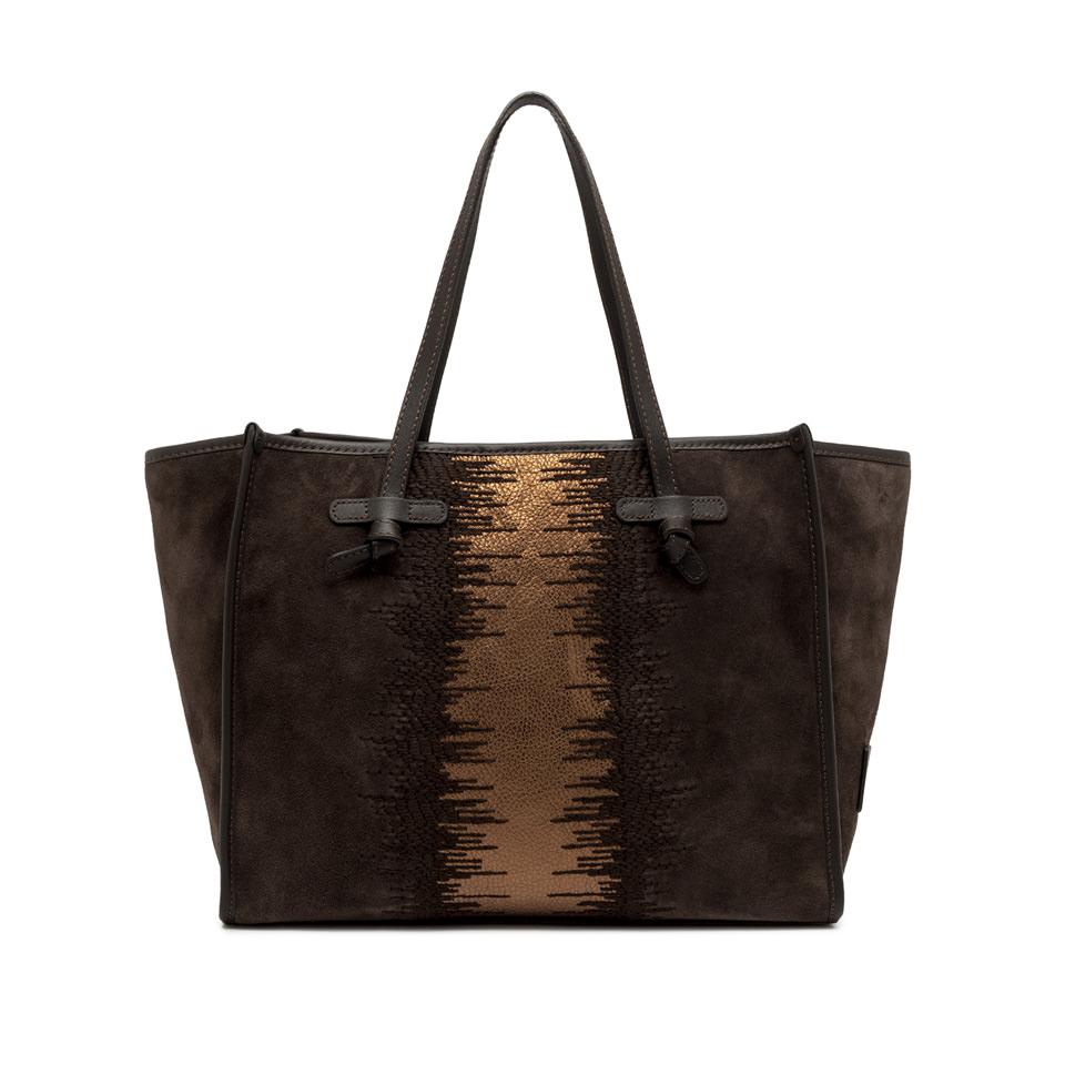 Borsa Marcella camoscio moka BS12110 TESTA DI MORO GIANNI CHIARINI 