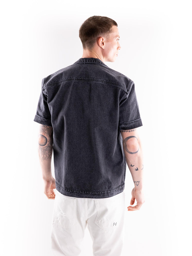 Over shirt in denim grigio S5U608 GRIGIO THE EDITOR 