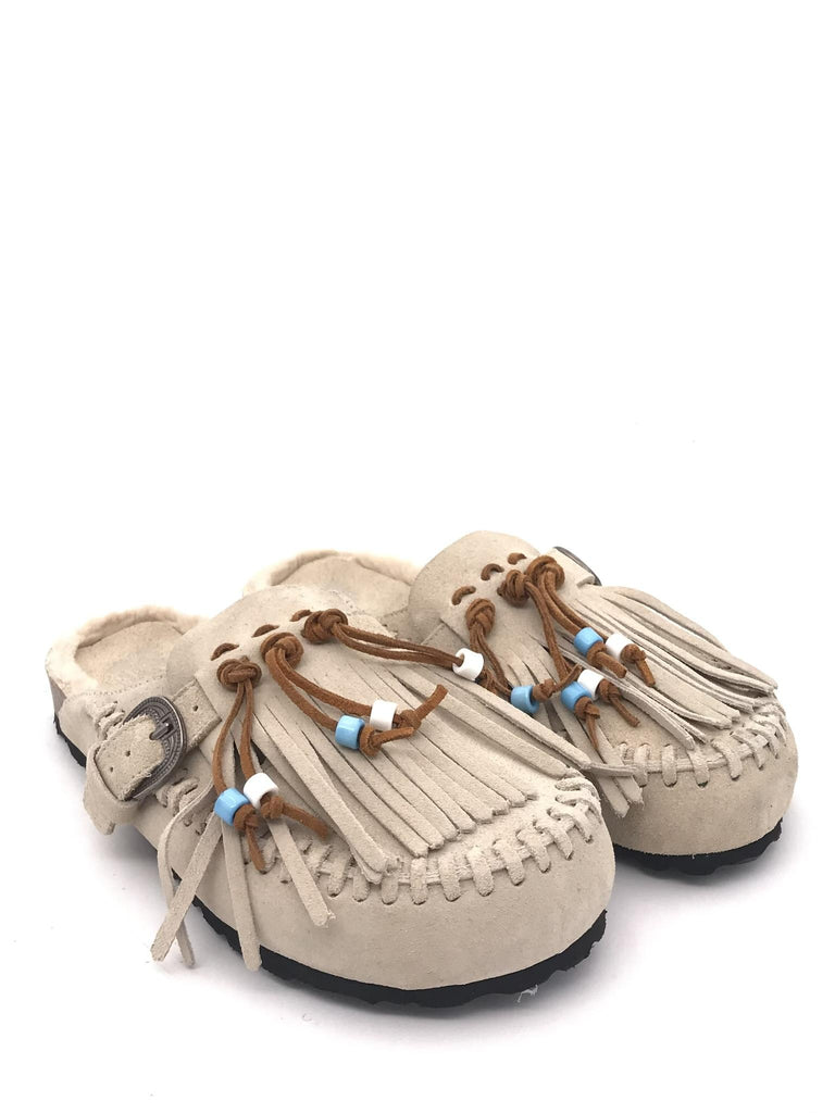 Ciabatta Caribe in crosta crudo CARIBE SUEDEBEIGE TAJI 