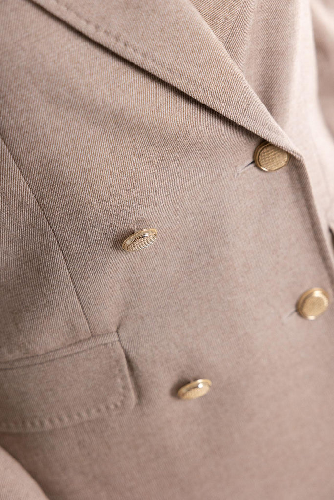 Giacca doppiopetto Fennec beige 2523046102200 001BEIGE MARELLA 