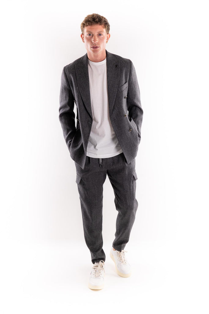 Giacca il Gobbo misto lana antracite OF1F2W5G014 ANTRACITE OUTFIT 