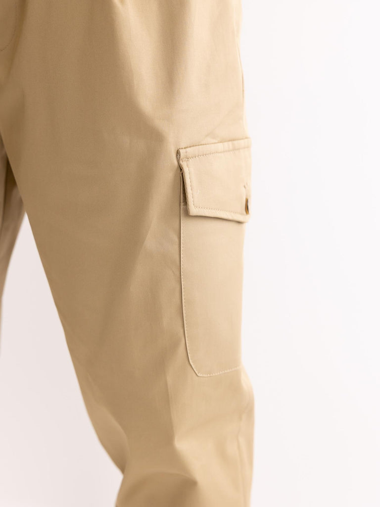 Pantalone uomo cargo beige OF1S2S56P015 166 OUTFIT 