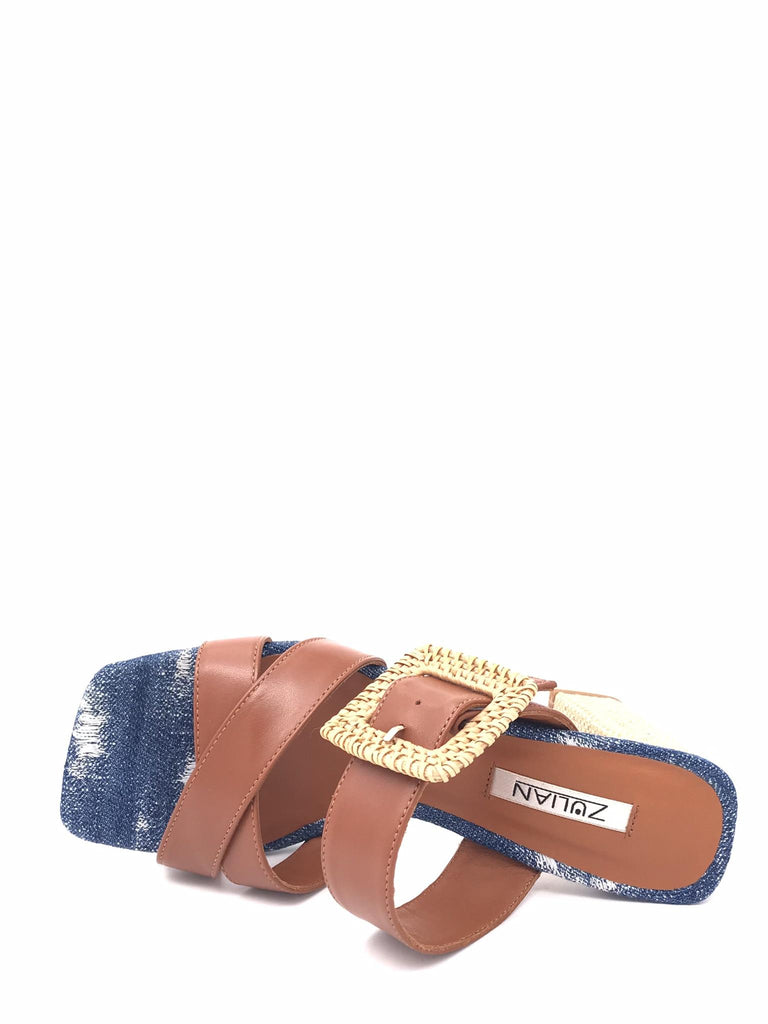 Sabot Lara in pelle cuoio