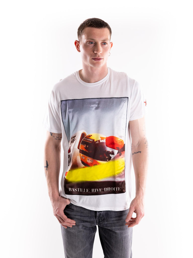 T-shirt uomo F1  bianca ICONMAN F1BIANCO BASTILLE 