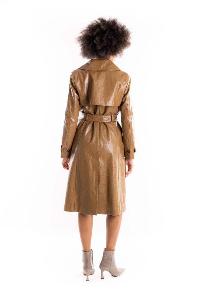 Trench Soledad doppiopetto cammello 2523126011200 002CAMEL MARELLA 