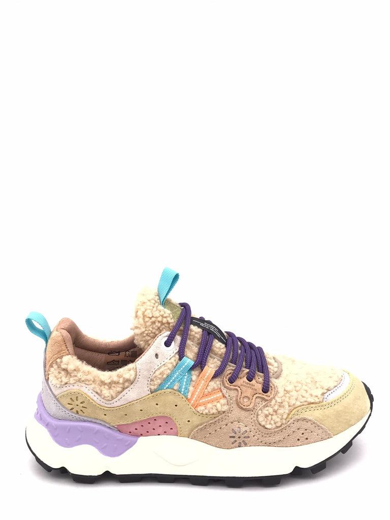 Sneakers donna yamano 3 teddy beige YAMANO 3 WOMAN 1E11BEIGE-MULTI FLOWER MOUNTAIN 