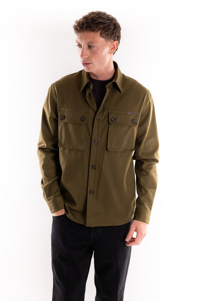 Giacca camicia work verde marcio G011 VERDE MARCIO PAOLO PECORA 