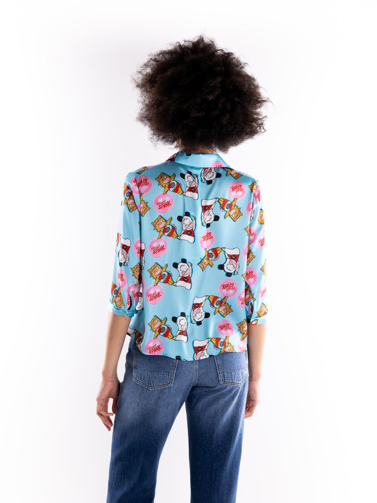 Camicia spoon hello spenk azzurra SPOON SPENK AZZURRO IL THE' DELLE 5 