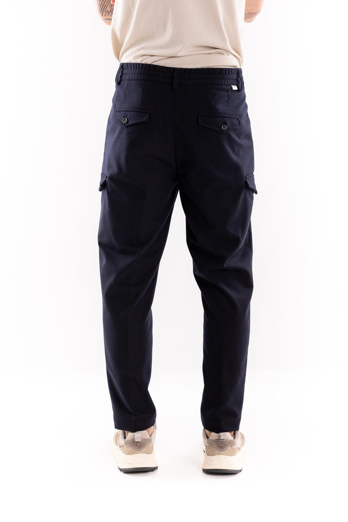 Pantaloni uomo work in lana blu B032 BLU PAOLO PECORA 
