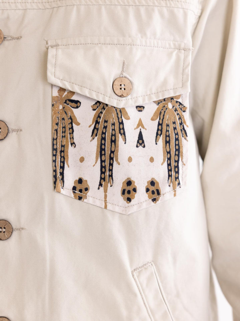 Field jacket uomo off white FHS TRIPOL PANNA TOOCO 