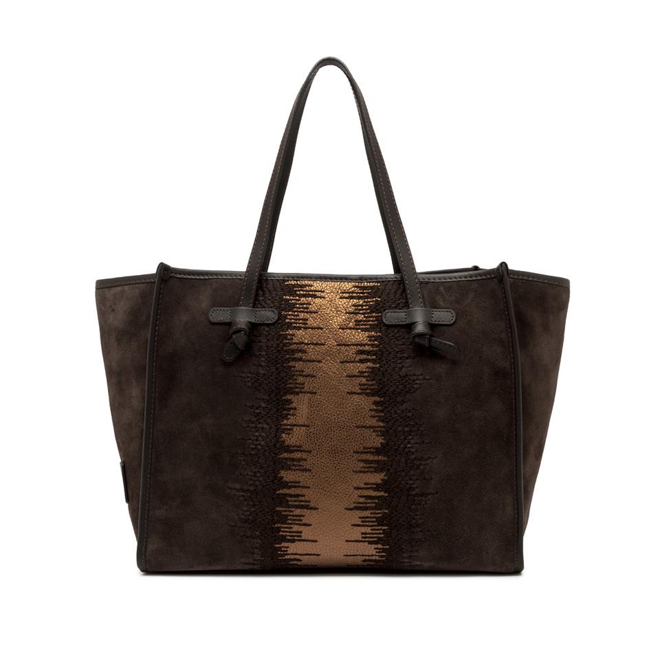Borsa Marcella camoscio moka BS12110 TESTA DI MORO GIANNI CHIARINI 