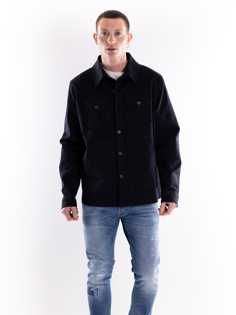 Over shirt uomo blu S5U507 BLU THE EDITOR 