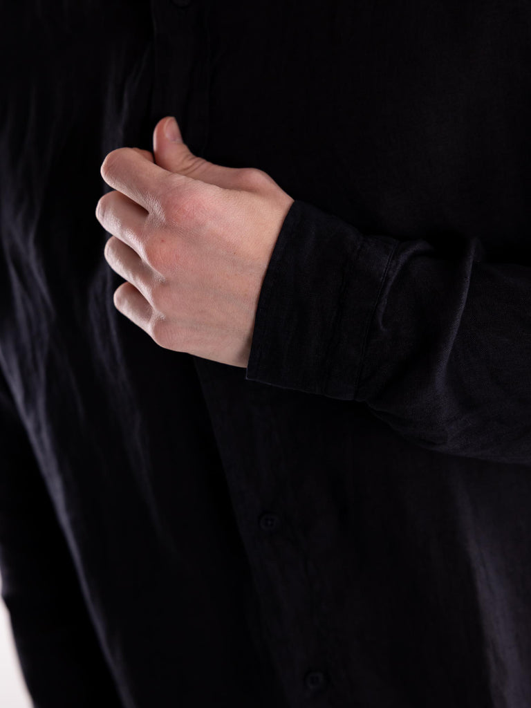 Camicia uomo  in lino nero PRIMULA 554NERO PORTOFIORI 