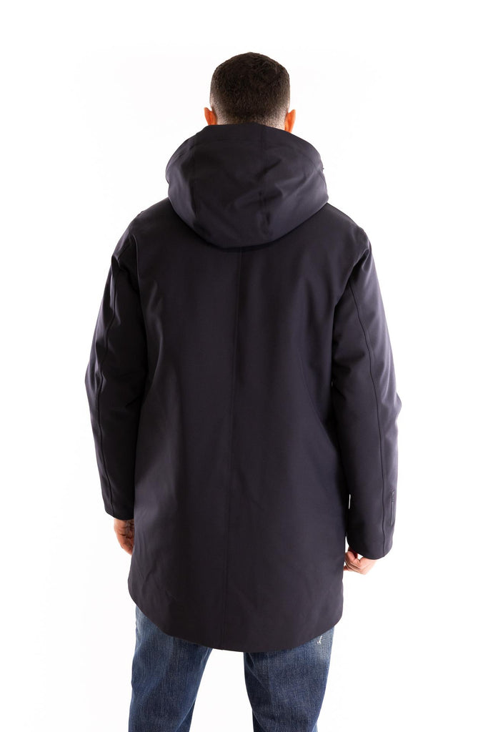 Piumino tecnico lungo Mitake blu MITAKE PM981BLU PEOPLE OF SHIBUYA 