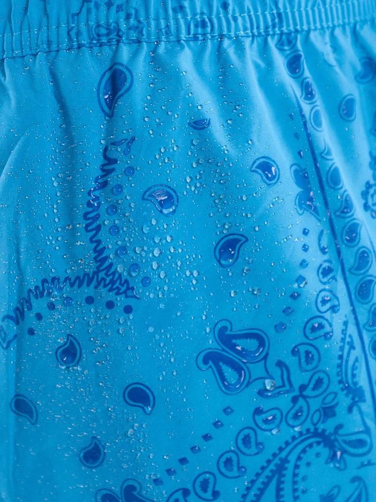 Boxer mare in nylon turchese water print H33118 13 SUN 68 