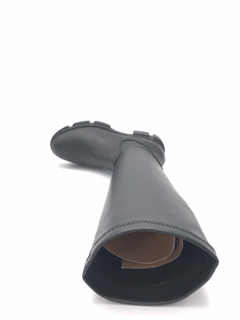 Stivale elasticizzato in pelle nera CPH556 NERO COPENHAGEN 