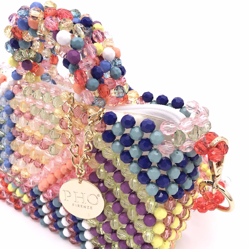 Mini borsa di perle multicolor 8021050 MULTICOLOR PHO FIRENZE 