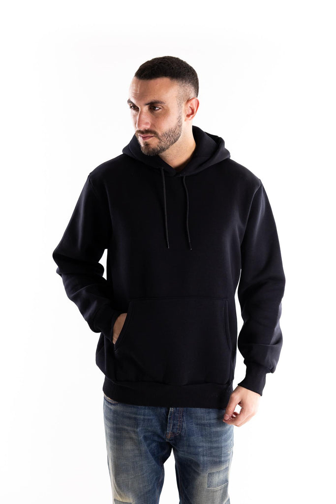 Felpa con cappuccio con stampa raquette nera HOODIE NERO BASTILLE 