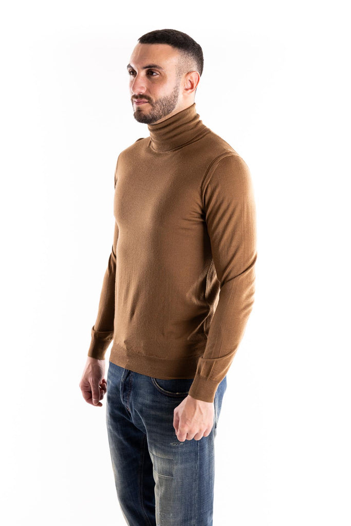 Maglia lupetto finezza 16 color cammello A003 CAMMELLO PAOLO PECORA 