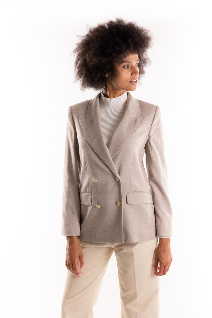 Giacca doppiopetto Fennec beige 2523046102200 001BEIGE MARELLA 