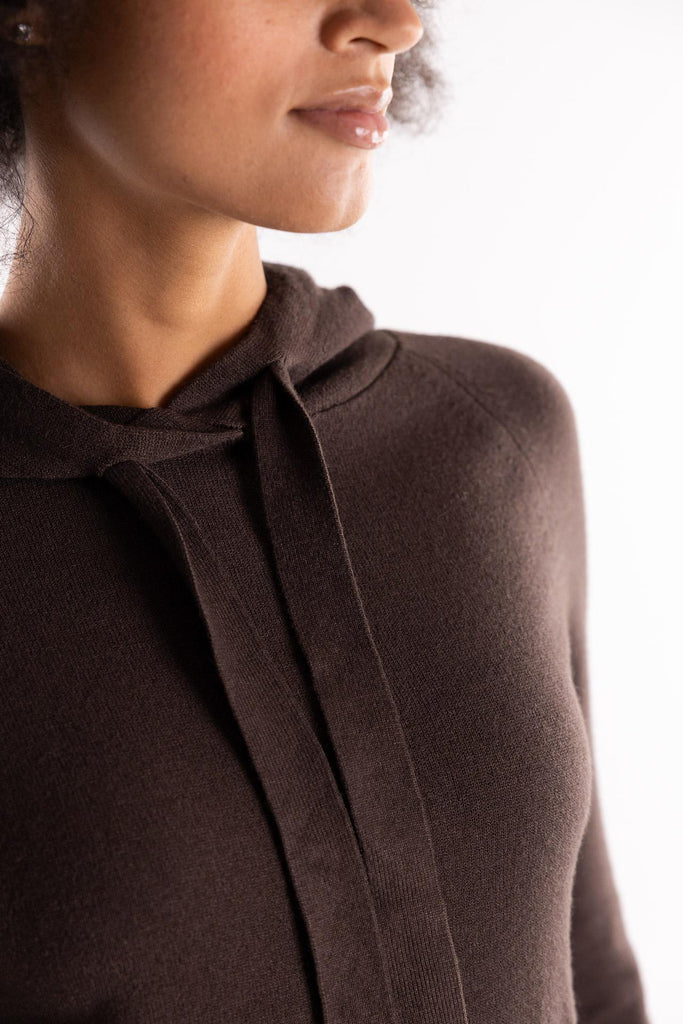 Maglia con cappuccio color moro HMABW02120 TESTA DI MORO HINNOMINATE 