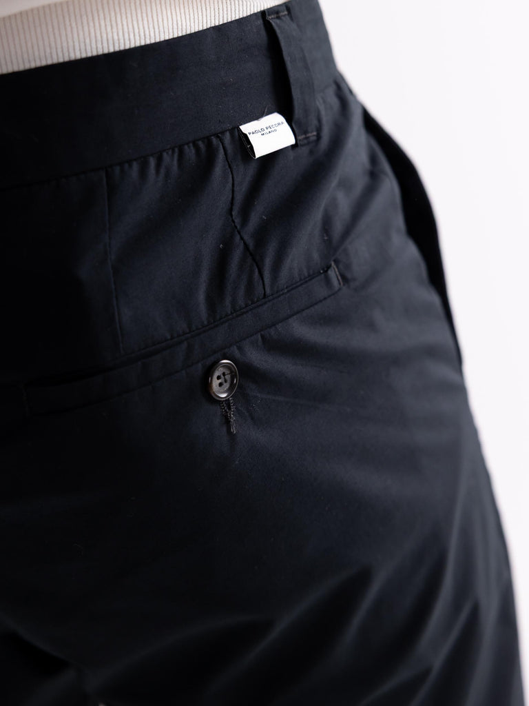Pantalone uomo chinos leggero nero B022 NERO PAOLO PECORA 