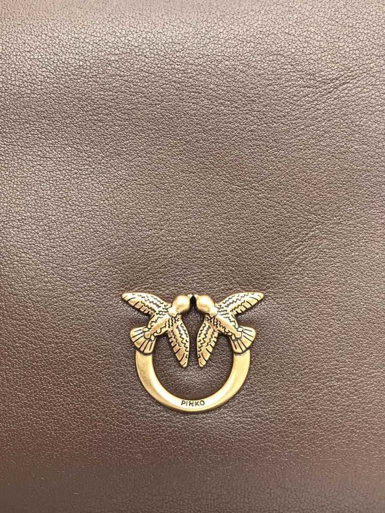 Borsa Triplet in vitello marrone 105161 A0QOMARRONE PINKO 