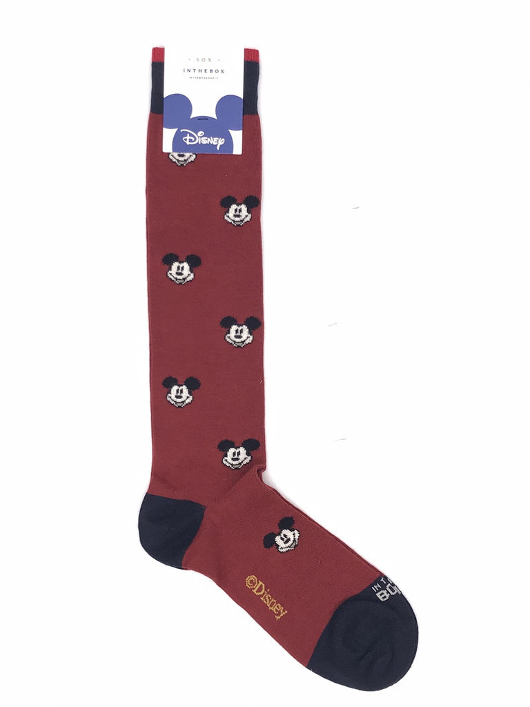 Calzini lunghi mickey face allover terracotta FW240021 TERRACOTTA IN THE BOX 