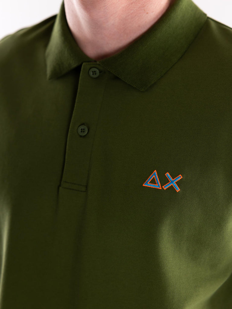 Polo logo beach verde scuro