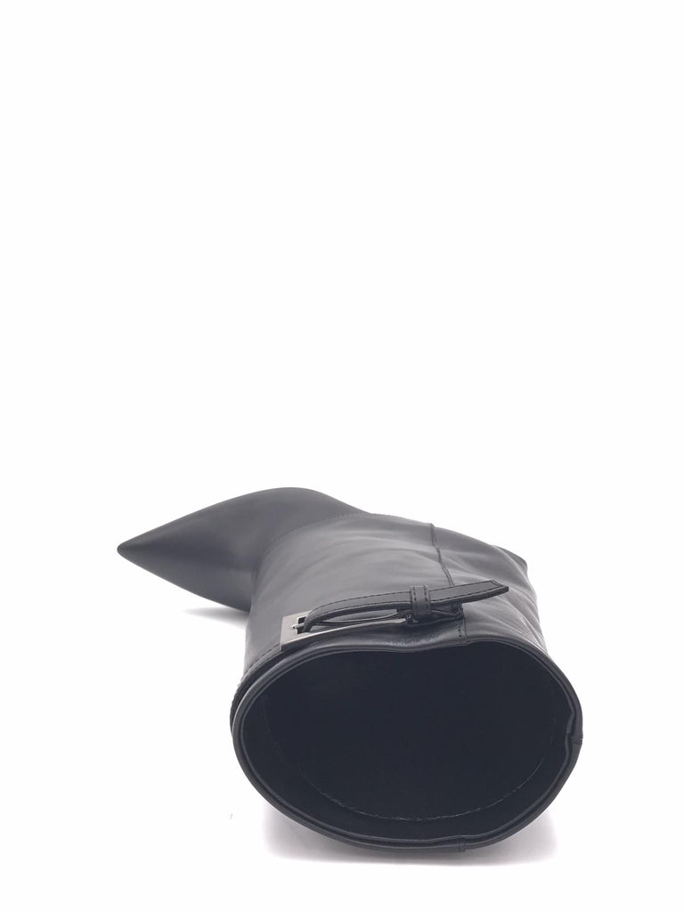 Stivale Dafne in pelle nera con risvolto 2736 NERO ZULIAN 