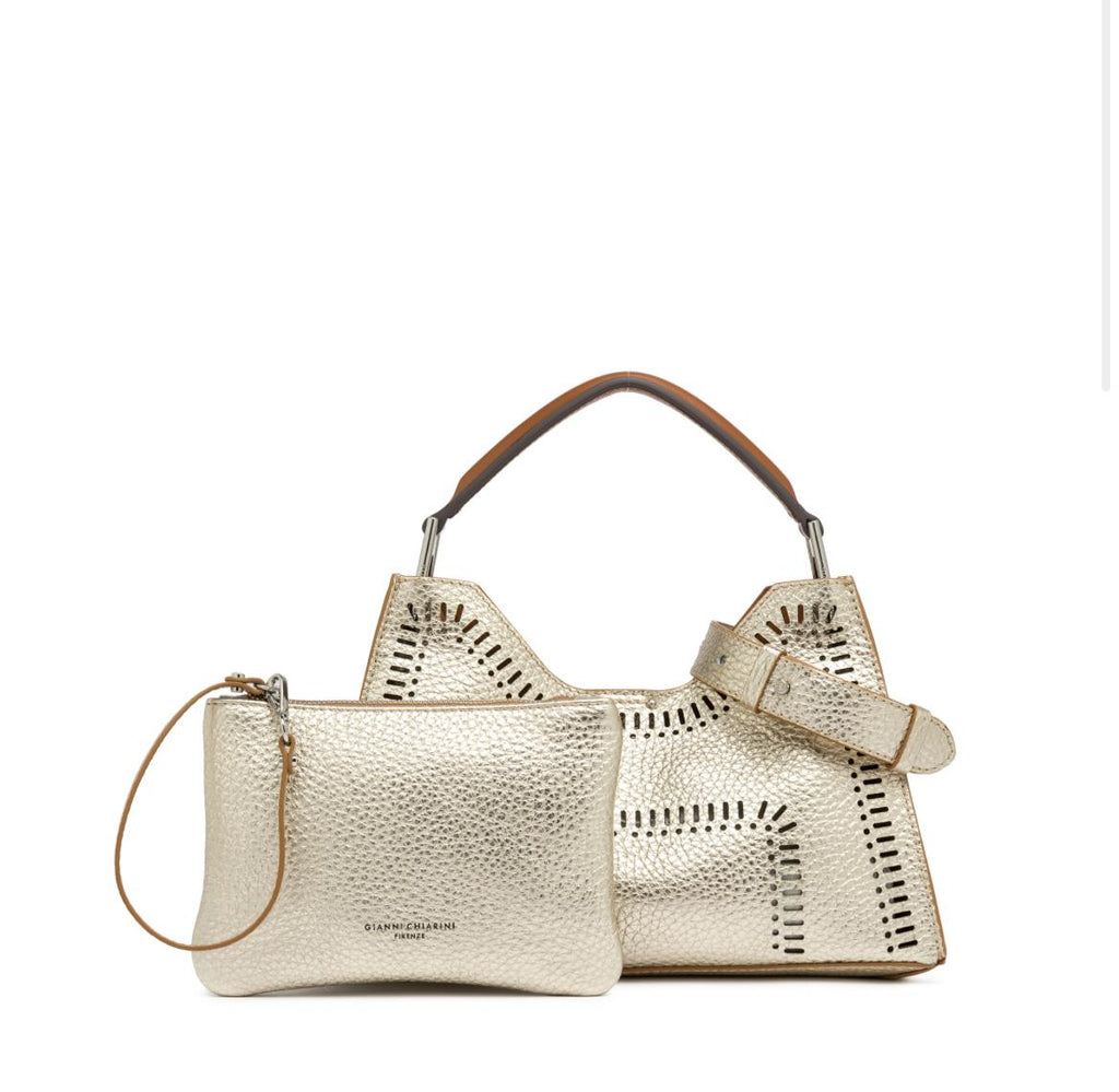 Borsa Aurora light gold BS11535 PLATINO GIANNI CHIARINI 