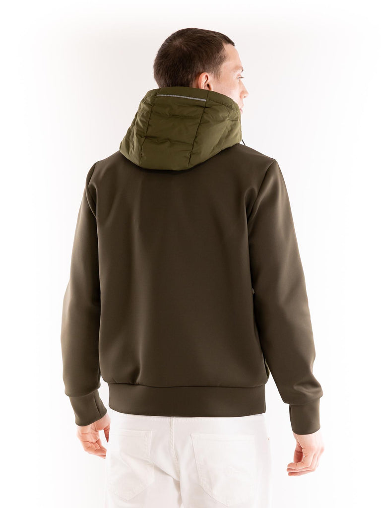 Giubbino New in tessuto tecnico verde militare