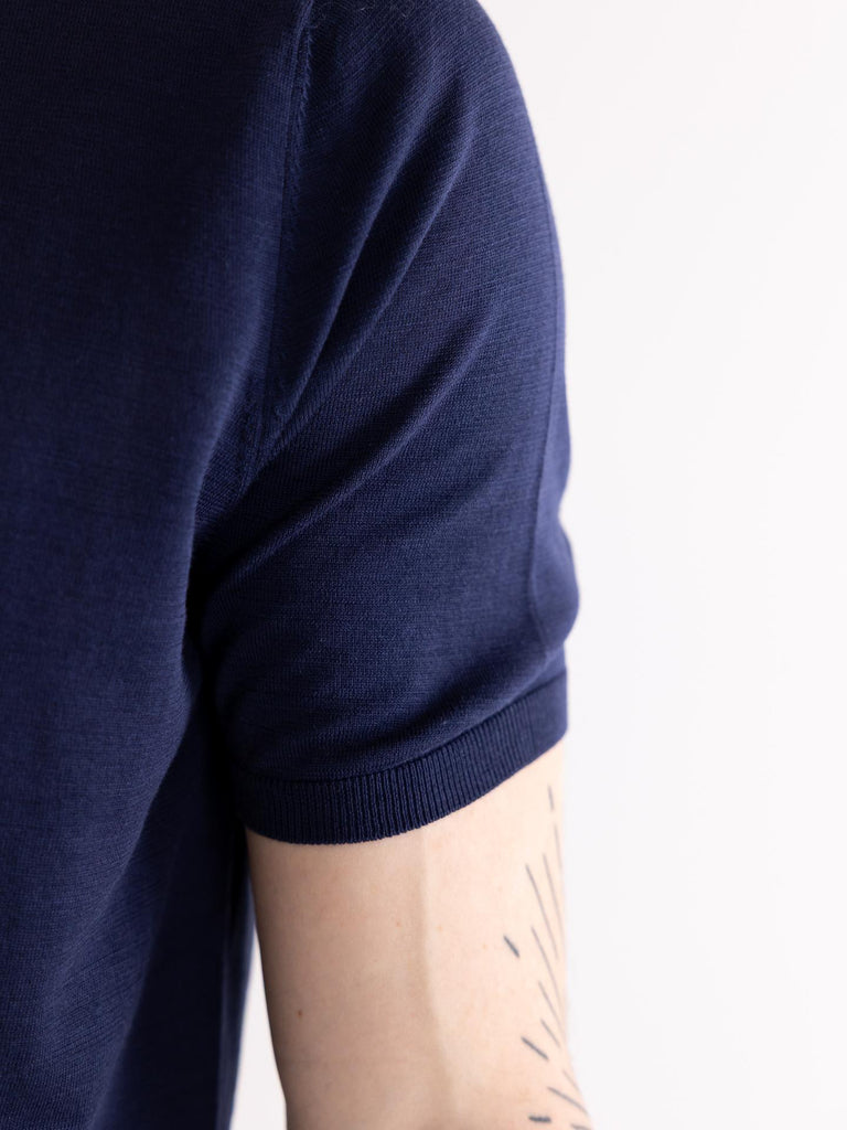 T-shirt Uomo Pakse in filo blu PAKSE 790BLU PEOPLE OF SHIBUYA 