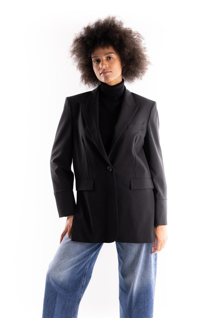 Giacca Kamut oversize nera 105663 A18ENERO PINKO 