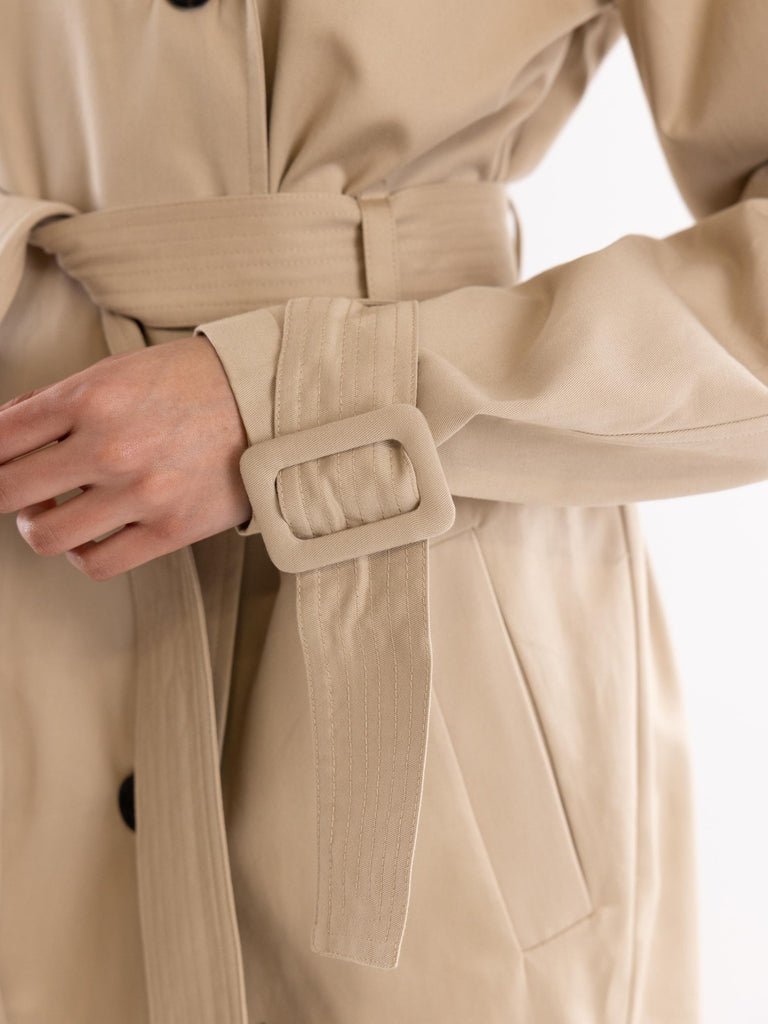 Trench donna  beige strass BUS25117 BEIGE BRAND UNIQUE 