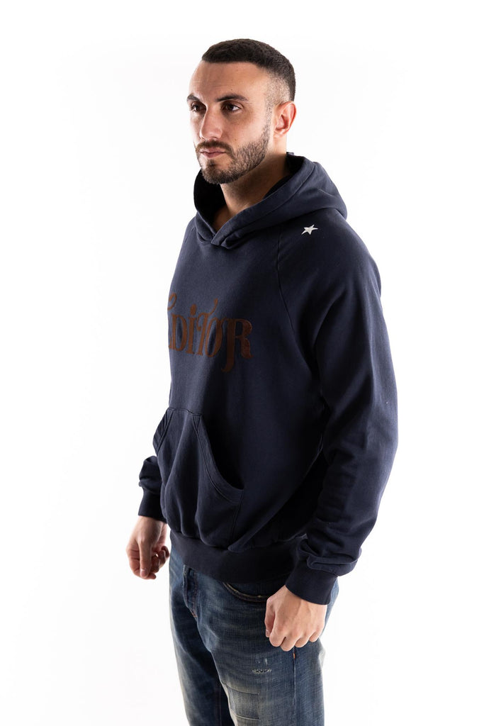 Felpa con cappuccio blu A2U803 BLU THE EDITOR 