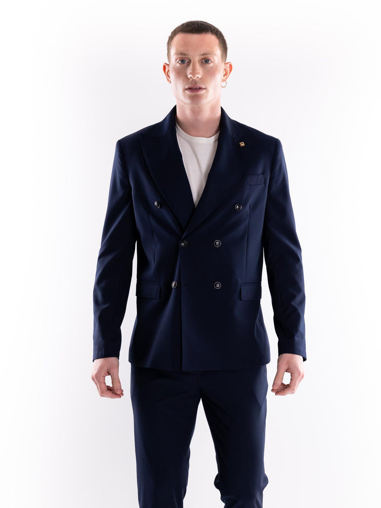 Giacca uomo doppiopetto Il monaco blu OF1CT00G016A BLU OUTFIT 