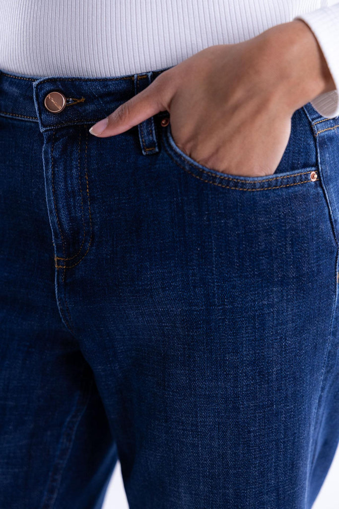 Jeans Manila blu scuro W2F5002 BLU SCURO DON THE FULLER 