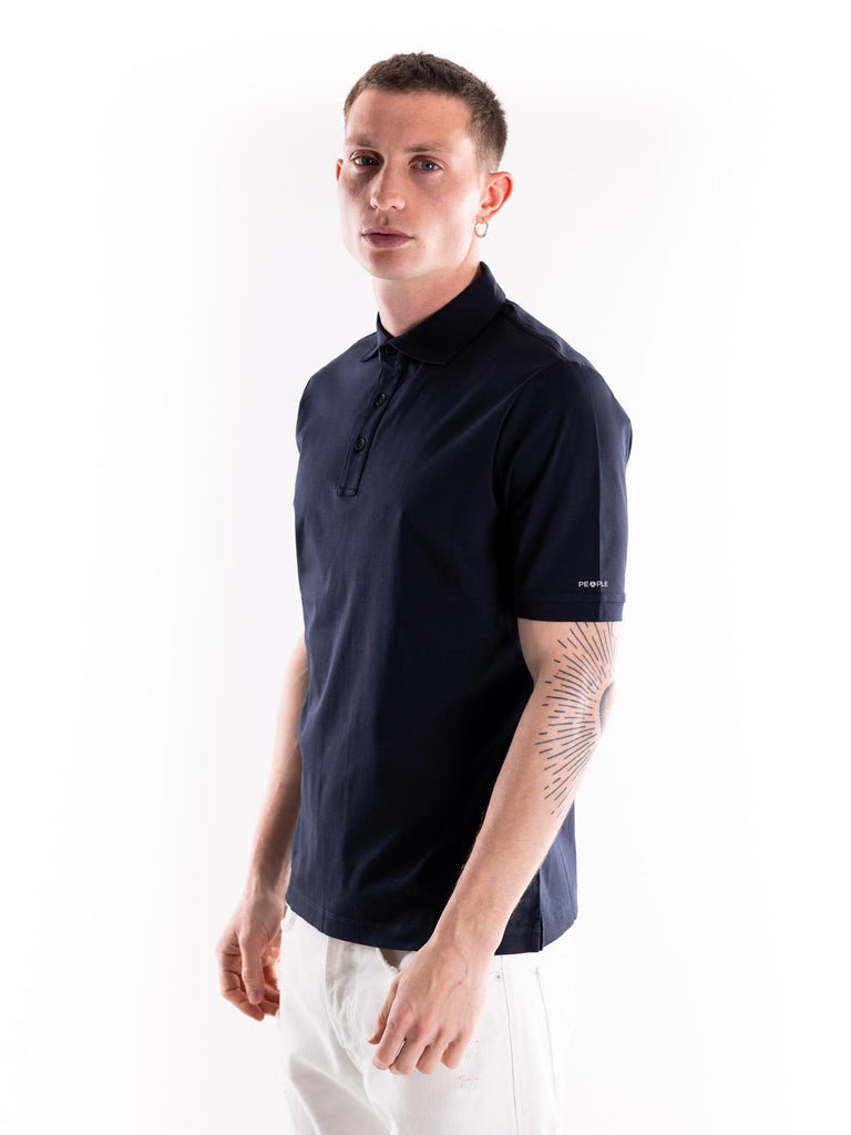 T-shirt uomo polo Male blu MALE BLU PEOPLE OF SHIBUYA 