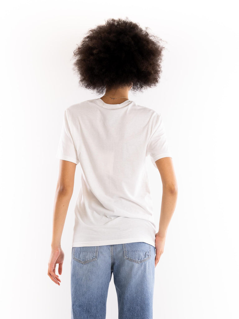 T-shirt donna palme strass bianca 14141 BIANCO 5 PROGRESS 