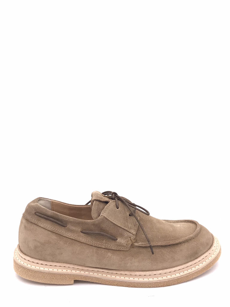 Scarpa uomo allaccita stile barca in crosta naturale 4UTOK03 NATURALE ERNESTO DOLANI 
