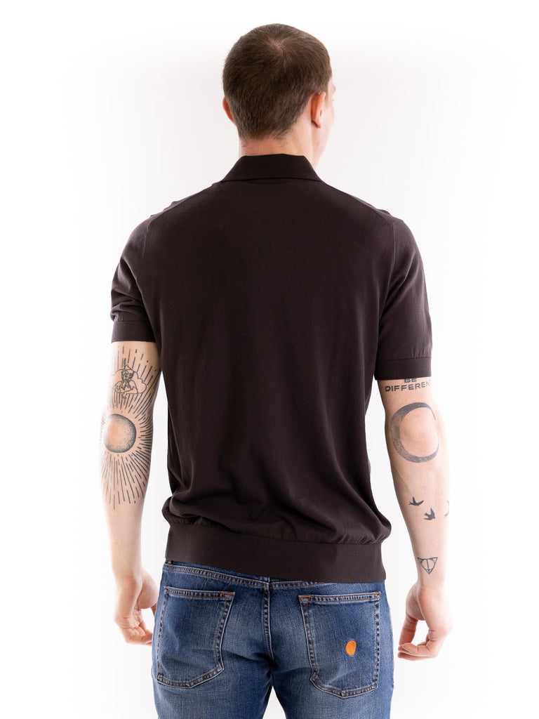 Maglia polo uomo marrone<BR/><BR/> A007 F1002230 PAOLO PECORA 