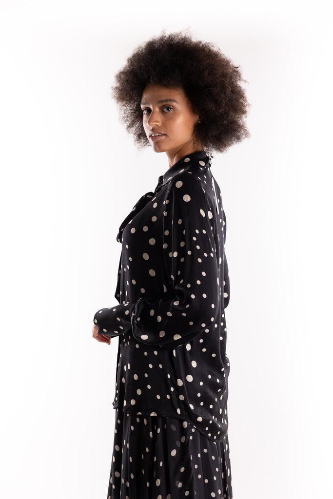 Camicia black pois 15053 NERO 5 PROGRESS 