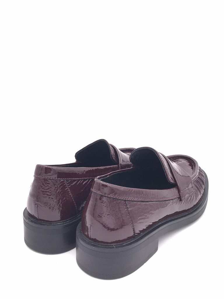 Mocassino in pelle bubble bordò A-5829 BORDEAU STRATEGIA 