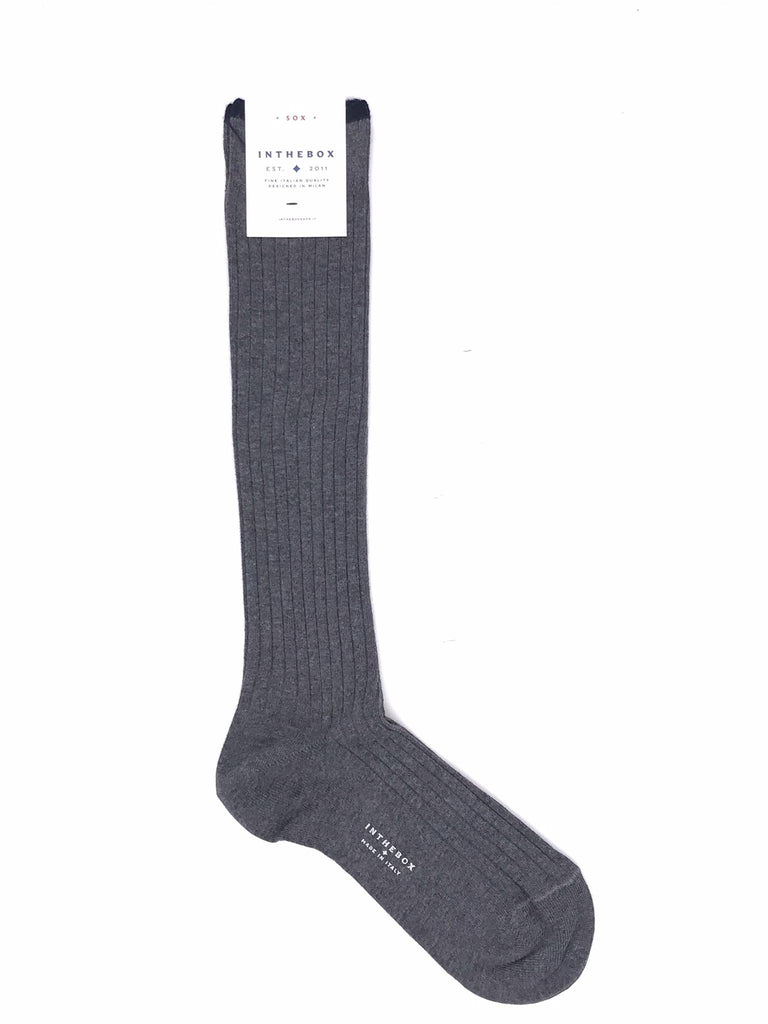 Calzino lungo basic grigio scuro FW250047 GRIGIO SCURO IN THE BOX 