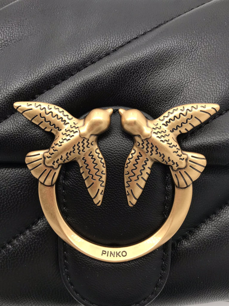 Borsa mini love puff maxi quilt nera 100039 A0F2-Z99QNERO PINKO 