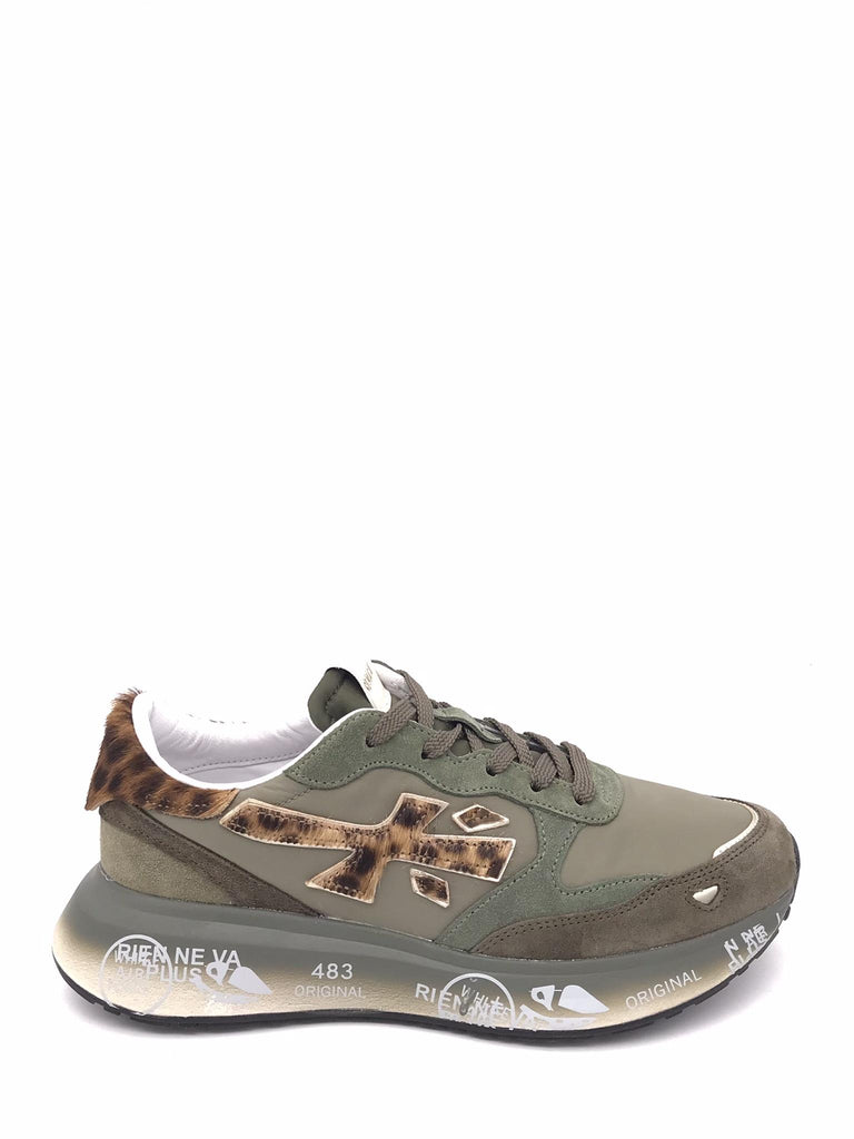 Sneakers Lauryn verde militare<BR/><BR/> 7790 MILITARE PREMIATA 