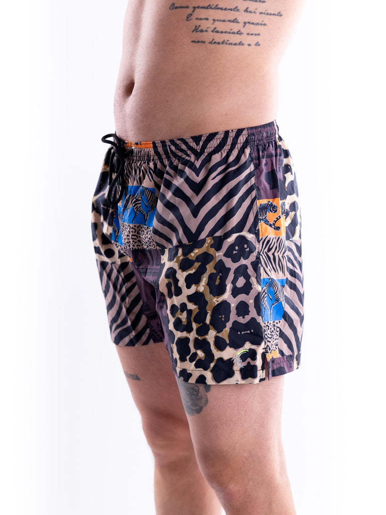 Pantaloncino uomo classic beachwear Amelie burgundi MCLB AMELIEMULTICOLOR TOOCO 