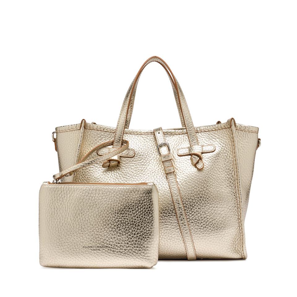 Borsa marcella 32 laminata platino BS9332 PLATINO GIANNI CHIARINI 