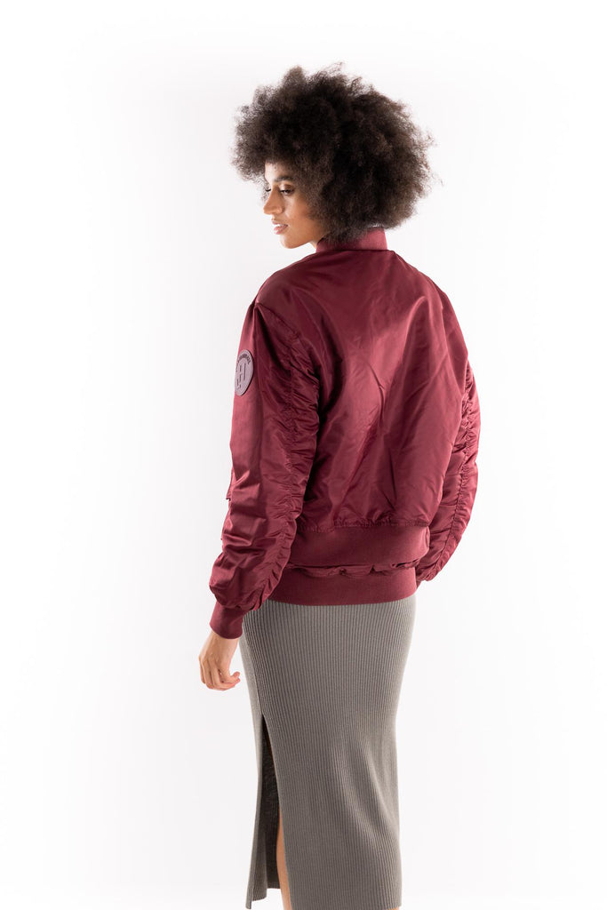 Bomber oversize bordò HMABW01920 BORDEAU HINNOMINATE 